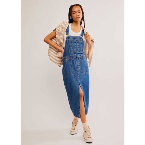 New Free People We The Free Bardot Denim Skirtall Size XS